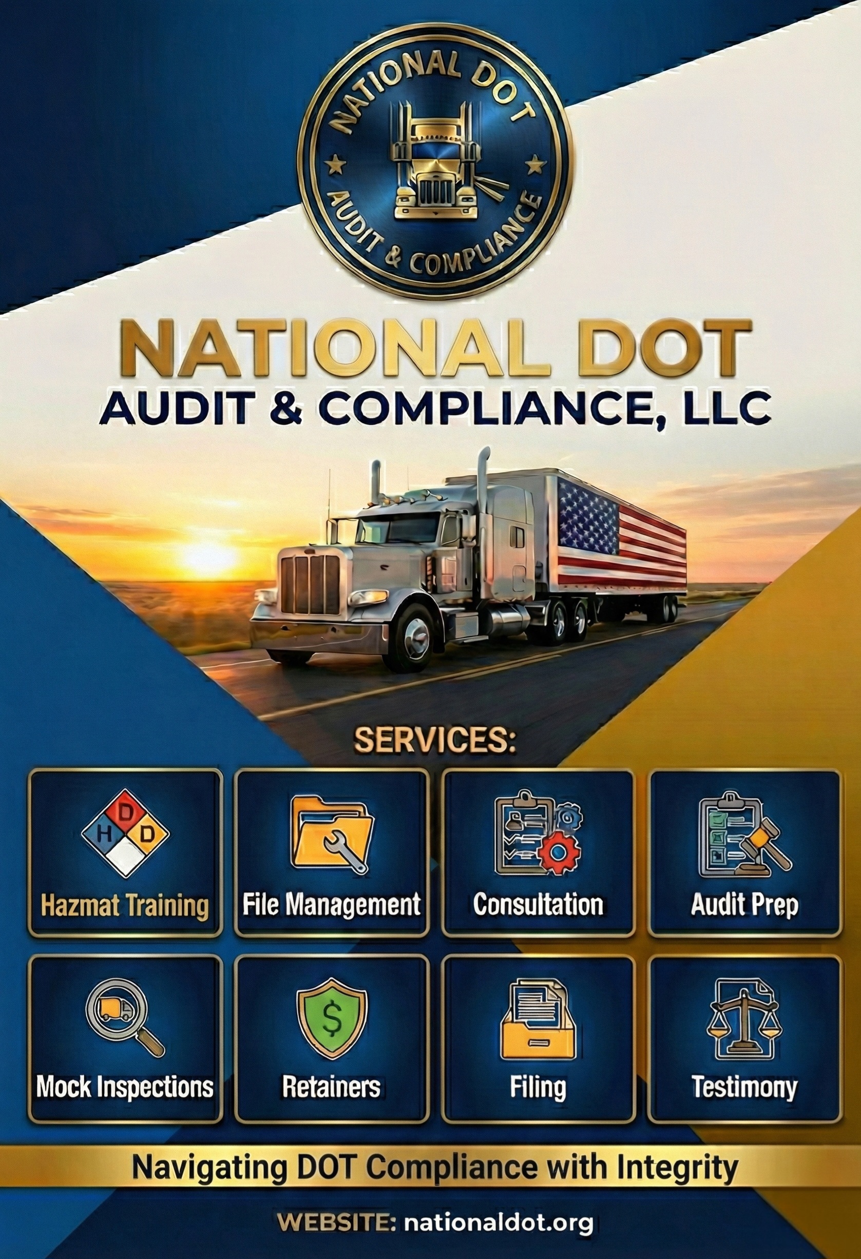 Commercial Truck DOT Inspection Background